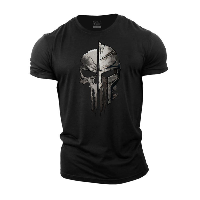 Spartan Skull Cotton T-Shirt