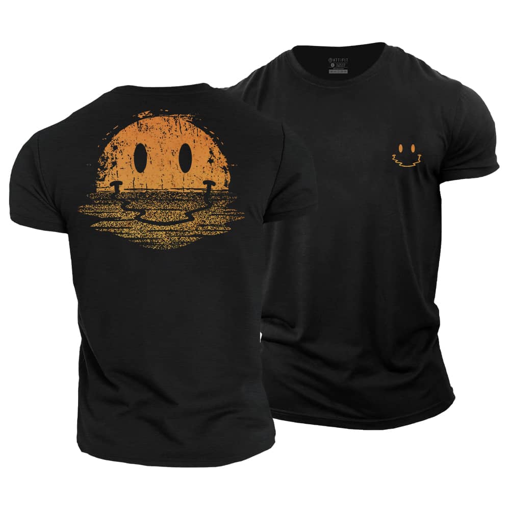 Smiley Reflection Cotton T-Shirt