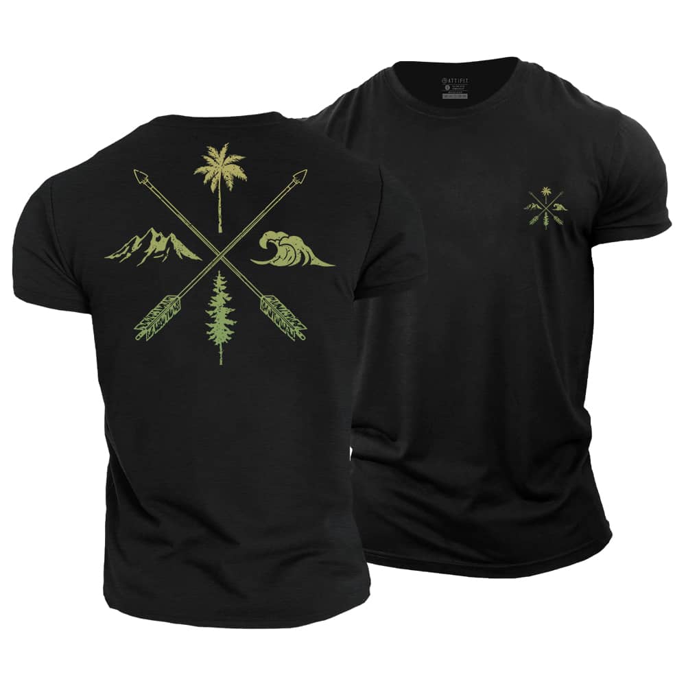 Nature Cross Cotton T-Shirt