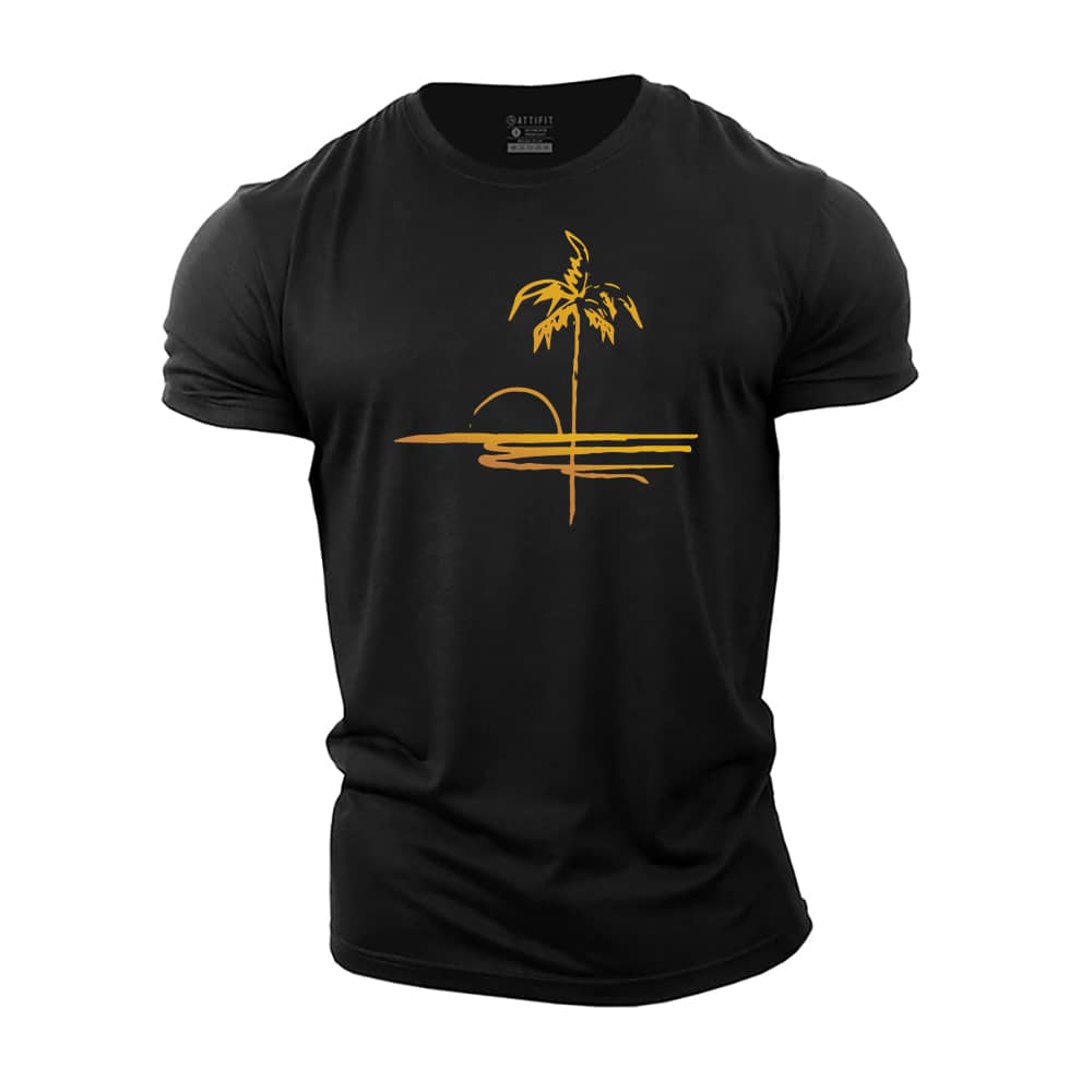 Simple Beach Cotton T-Shirt
