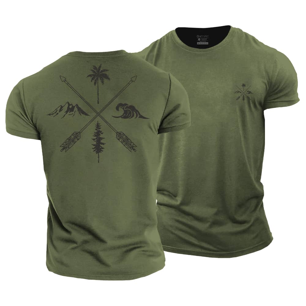 Nature Cross Cotton T-Shirt
