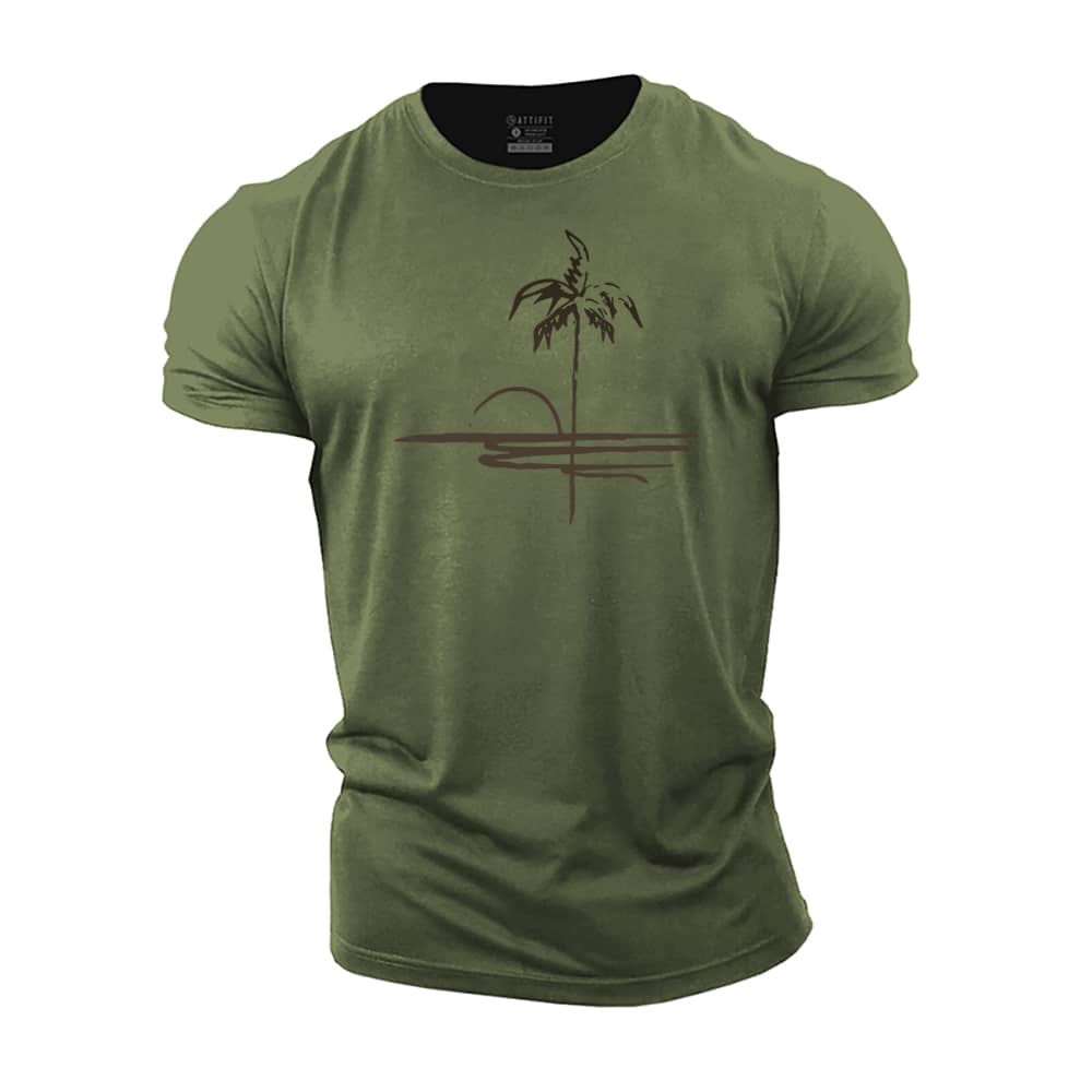 Simple Beach Cotton T-Shirt