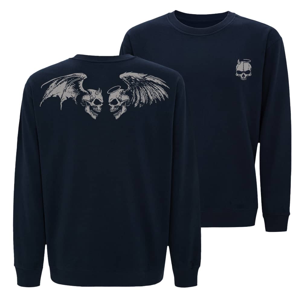 Devil Angel Skull Crewneck Sweatshirt