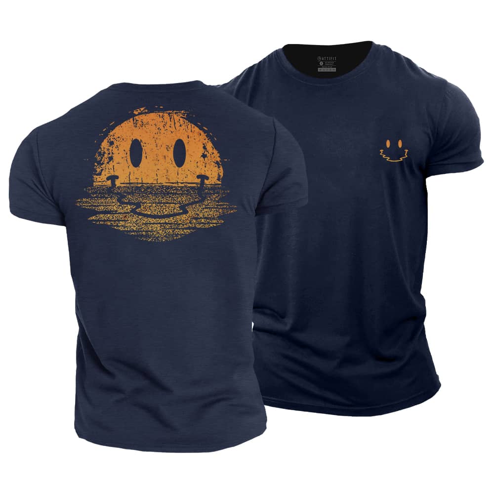 Smiley Reflection Cotton T-Shirt