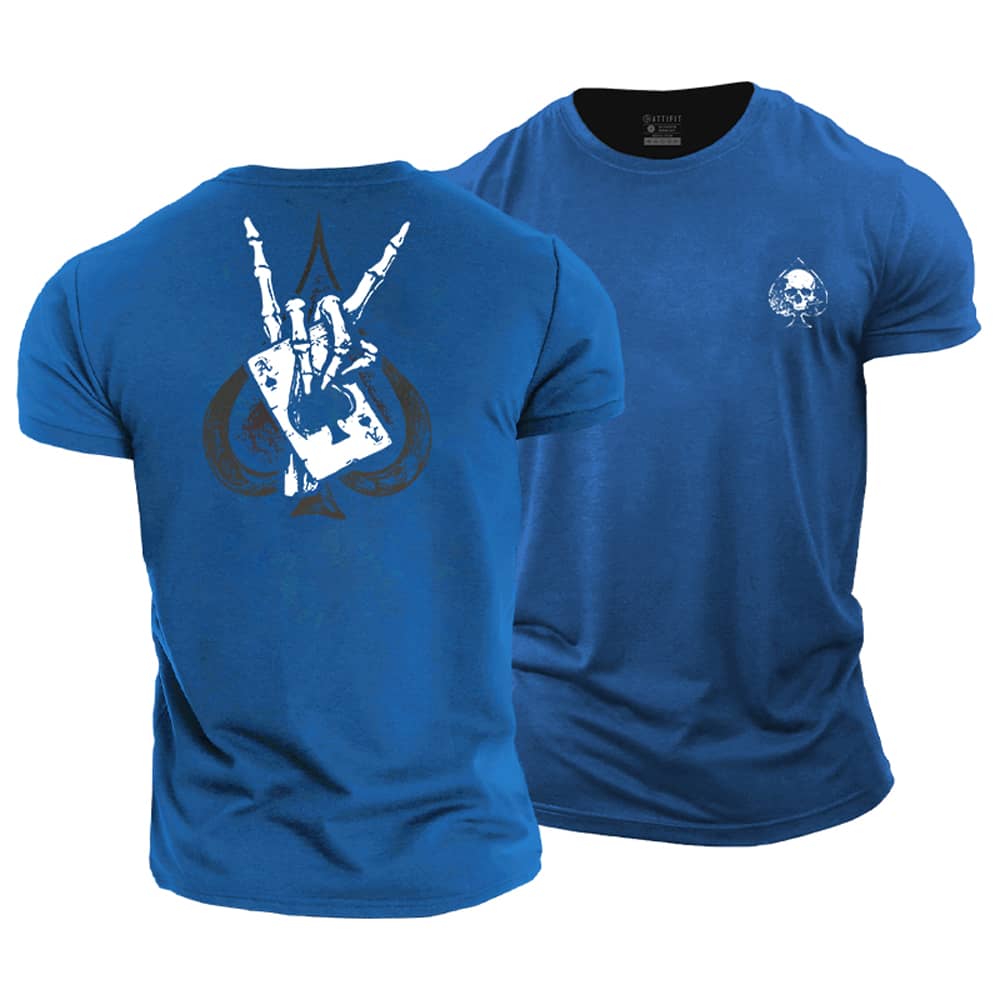 Skull Poker Cotton T-Shirt