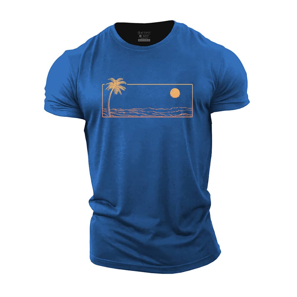Sunset Sea Cotton T-Shirt