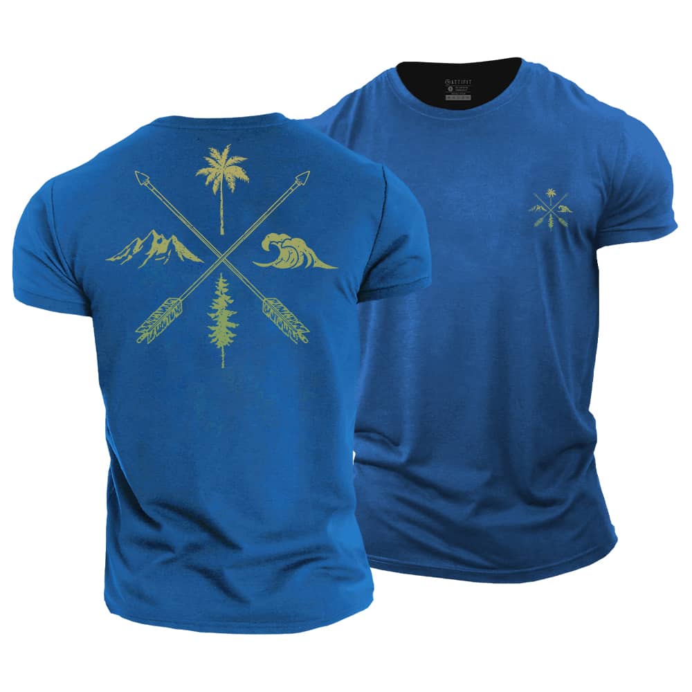 Nature Cross Cotton T-Shirt