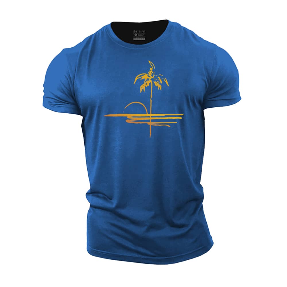 Simple Beach Cotton T-Shirt