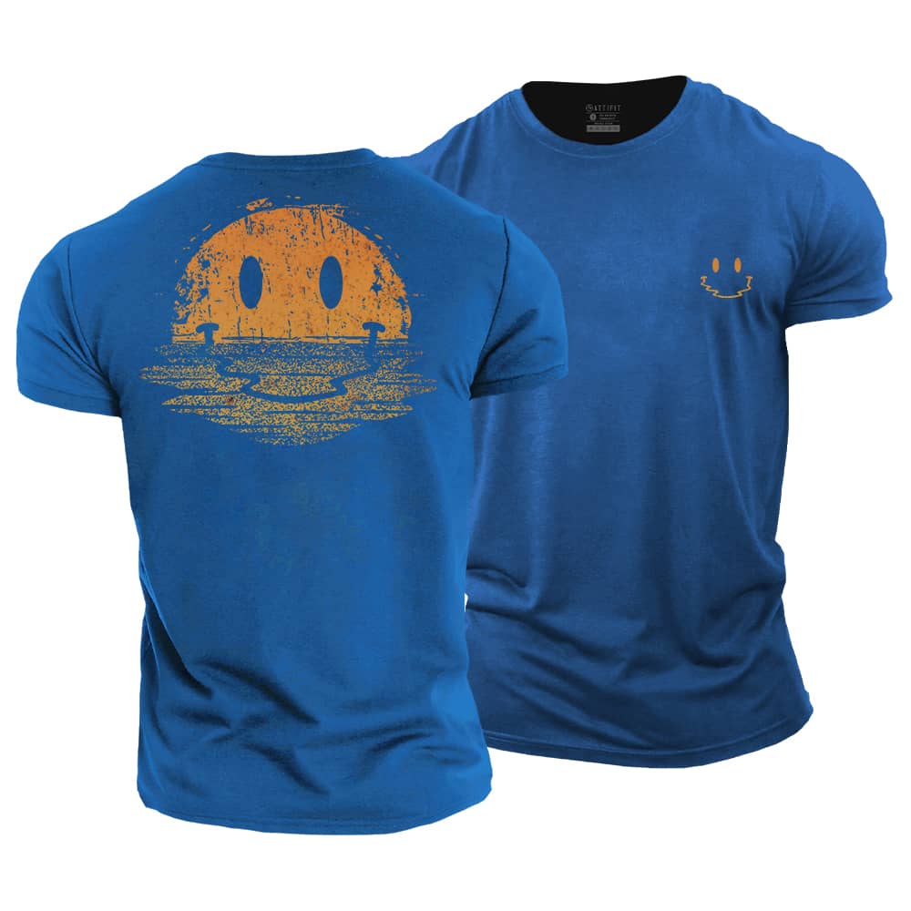 Smiley Reflection Cotton T-Shirt