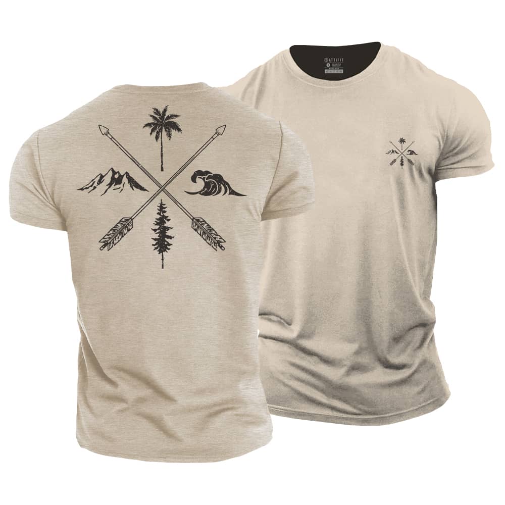 Nature Cross Cotton T-Shirt