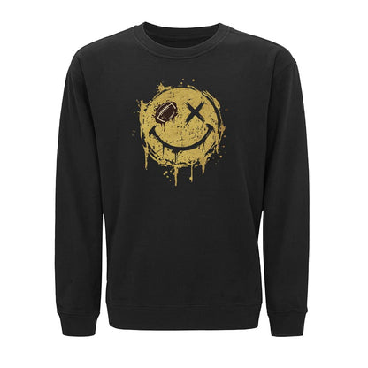 Smiley Football Crewneck Sweatshirt