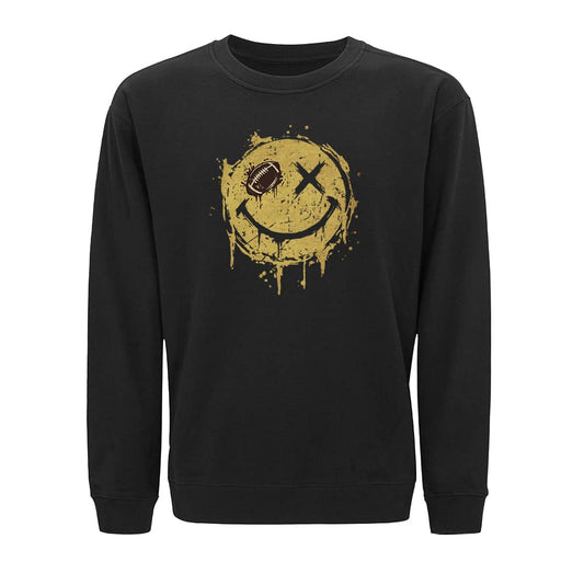 Smiley Football Crewneck Sweatshirt