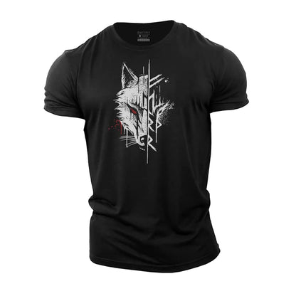 Viking Wolf Cotton T-shirt