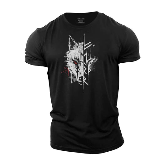 Viking Wolf Cotton T-shirt