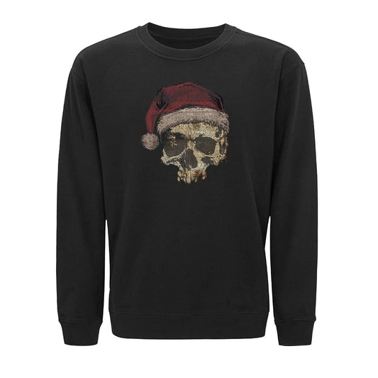 Christmas Skull Newspaper Crewneck Sweatshirt