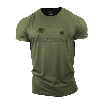 Sunset Sea Cotton T-Shirt