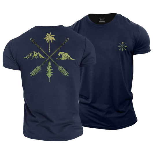 Nature Cross Cotton T-Shirt