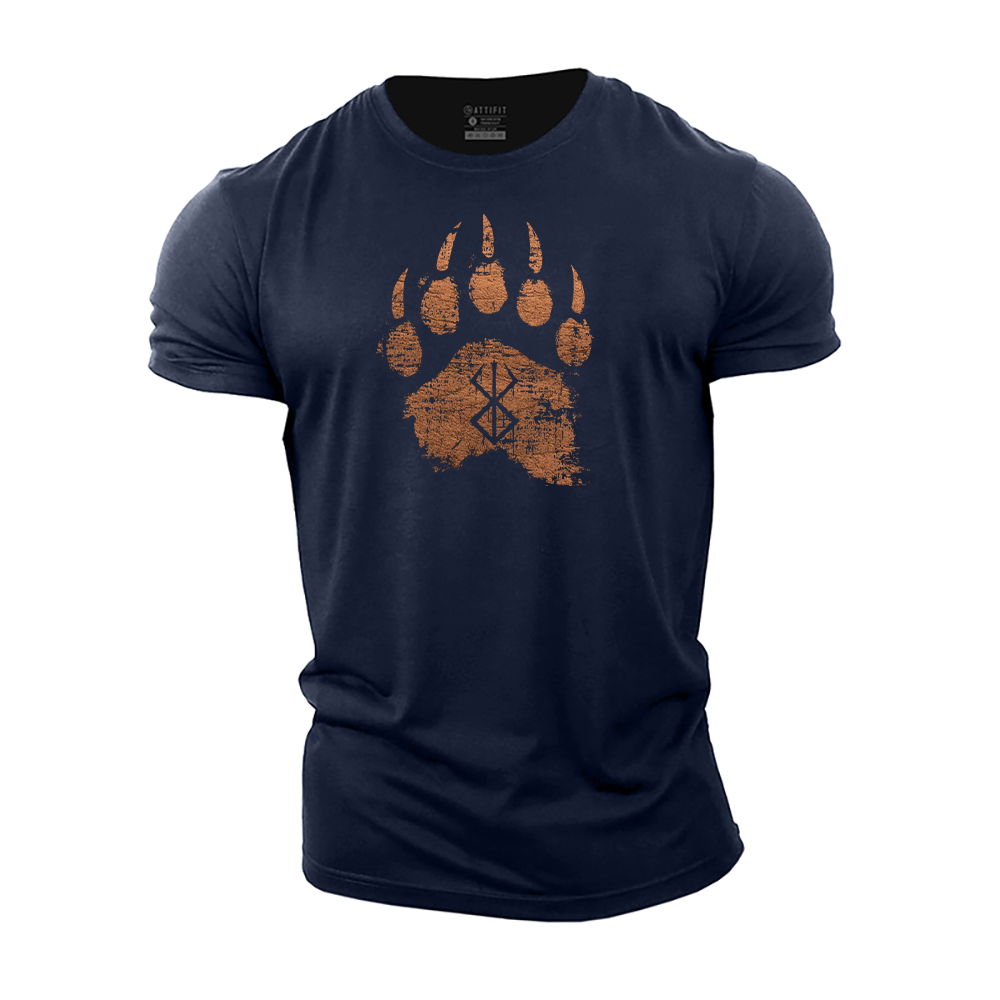 Berserker Rune Bears Paw Cotton T-Shirt