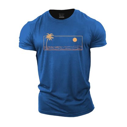 Sunset Sea Cotton T-Shirt