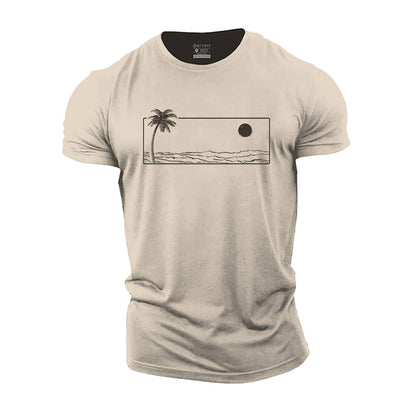 Sunset Sea Cotton T-Shirt