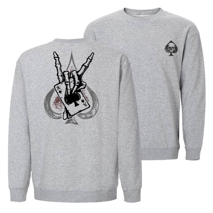 Skull Poker Crewneck Sweatshirt