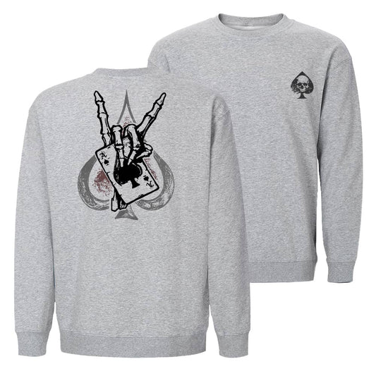Skull Poker Crewneck Sweatshirt