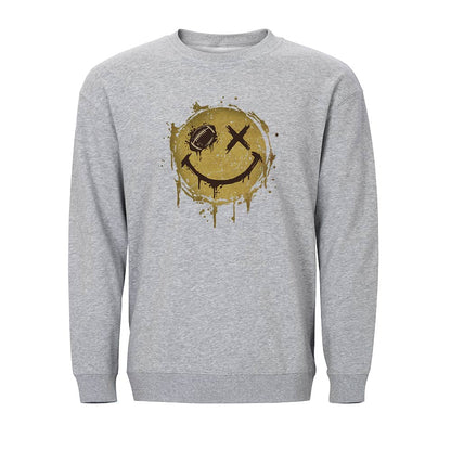 Smiley Football Crewneck Sweatshirt