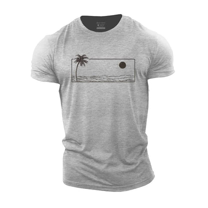 Sunset Sea Cotton T-Shirt