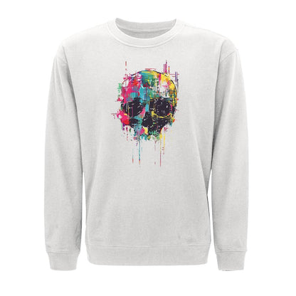 Skull Oil Painting Crewneck Sweatshirt