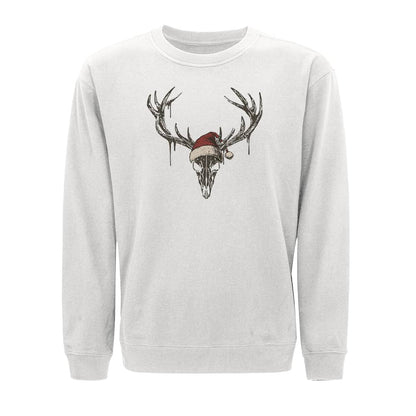 Christmas Elk Skull Crewneck Sweatshirt